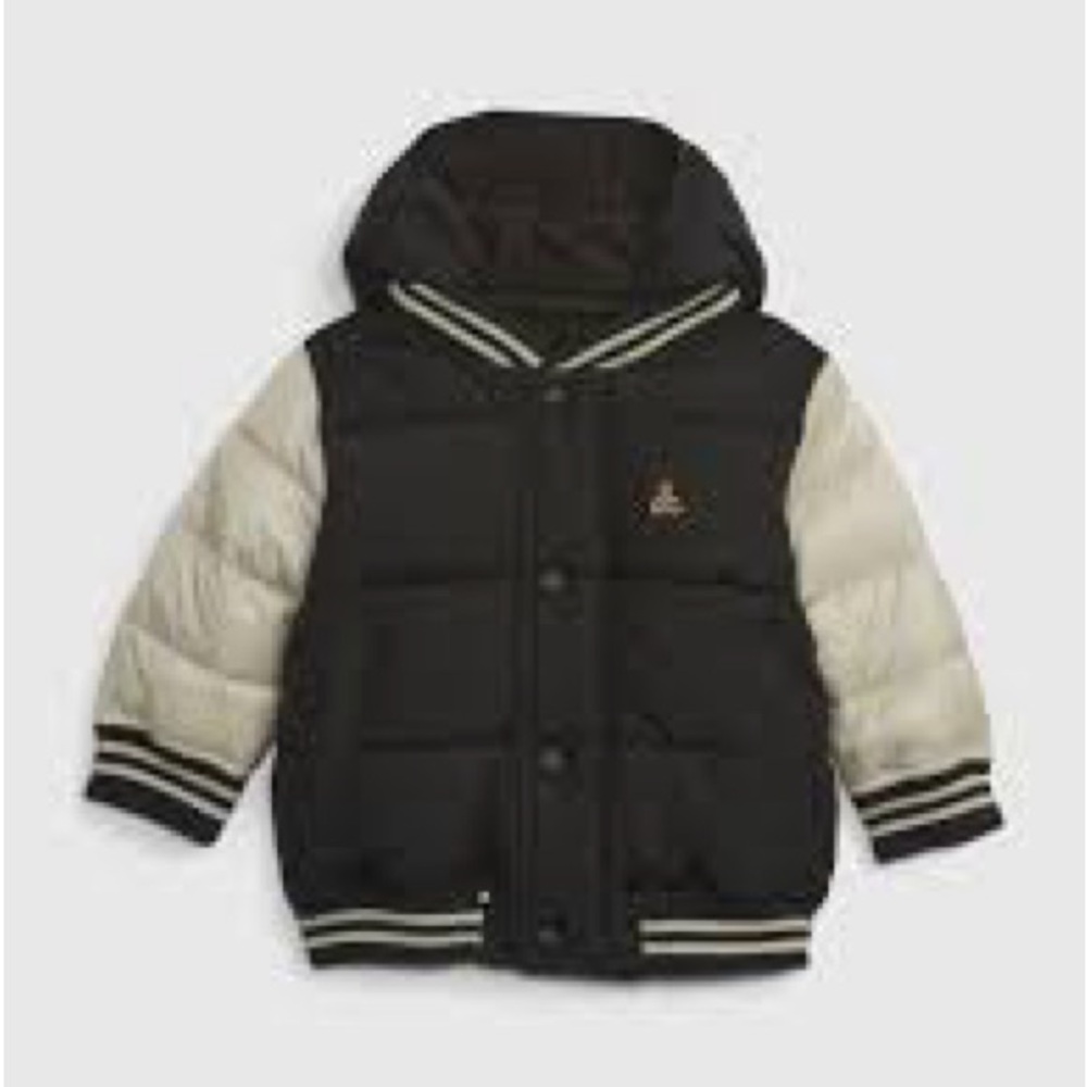 Baby Gap Recycled Varsity Puffer Jacket